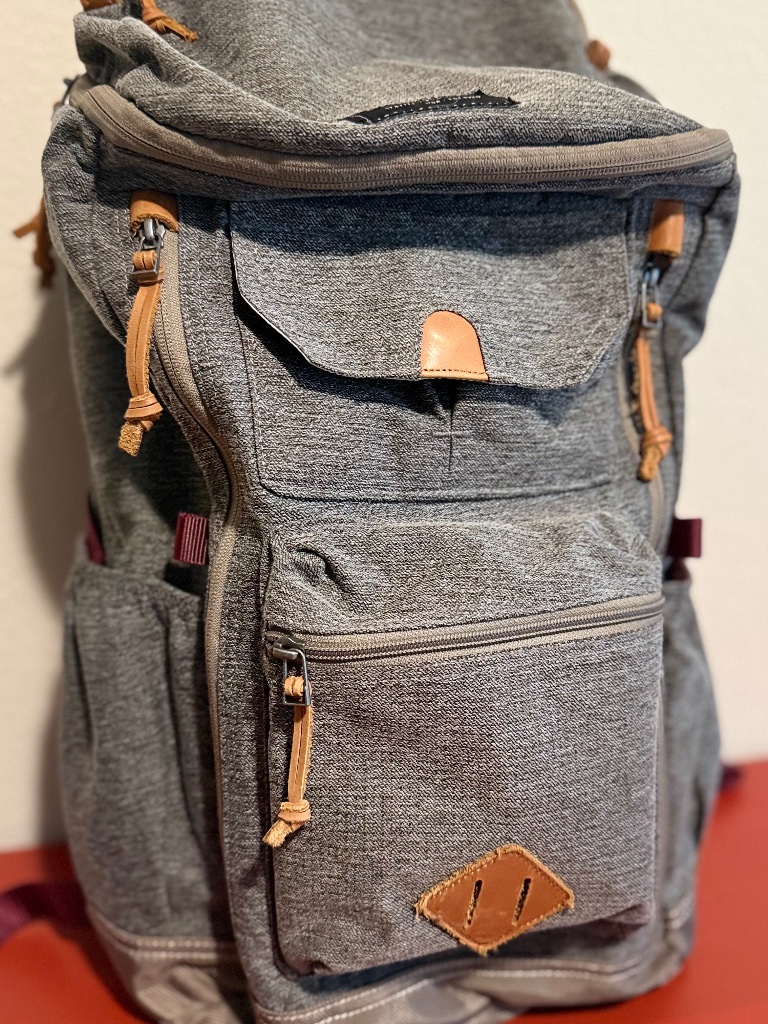 Eddie Bauer 30l Backpack Black Laptop Travel Work Bag Multi Pocket